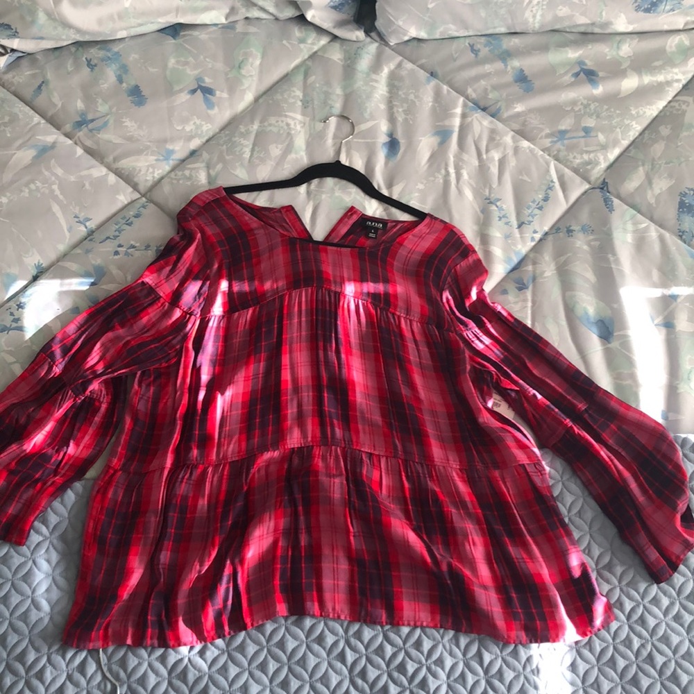 Brand new blouse. Campbell plain red. Tag still on